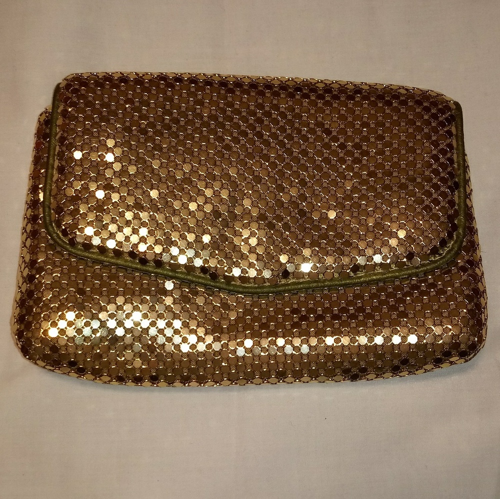 💥Golden "Metal Mesh" Clutch✨